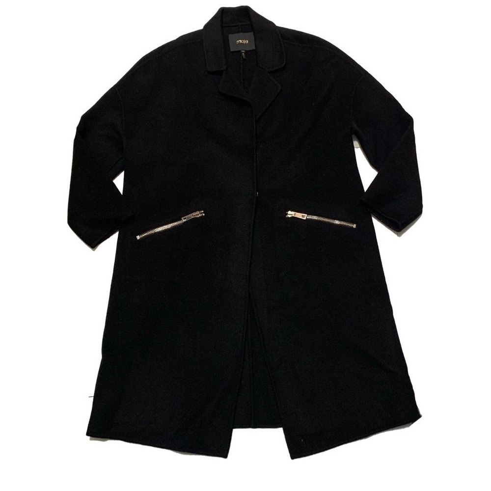 Maje Elegant Black Coat
